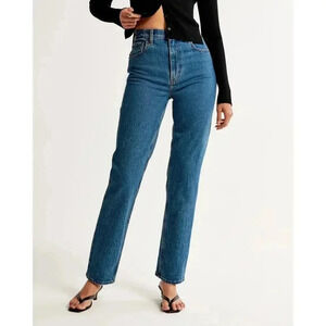 Abercrombie & Fitch Blue Straight Leg Jeans